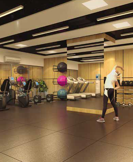 luxury flats in Mumbai santacruz with a gym room and other luxurious amenities